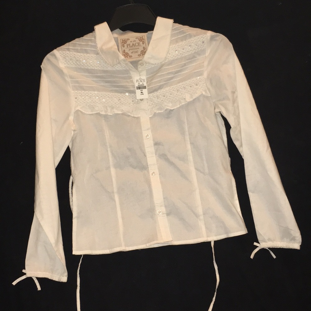 Girls Blouse button down size xl (14)